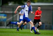 21 May 2022; Harry Quilligan of College Corinthians AFC during the FAI Centenary Under 17 Cup Final 2021/2022 match between Corduff FC, Dublin, and College Corinthians AFC, Cork, at Home Farm Football Club in Dublin. Photo by Brendan Moran/Sportsfile