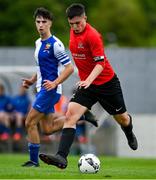 21 May 2022; Luke Kearns of Corduff FC during the FAI Centenary Under 17 Cup Final 2021/2022 match between Corduff FC, Dublin, and College Corinthians AFC, Cork, at Home Farm Football Club in Dublin. Photo by Brendan Moran/Sportsfile