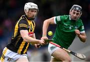 22 May 2022; Timmy Clifford of Kilkenny in action against Ethan Hurley of Limerick during the oneills.com GAA Hurling All-Ireland U20 Championship Final match between Kilkenny and Limerick at FBD Semple Stadium in Thurles, Tipperary. Photo by Piaras Ó Mídheach/Sportsfile