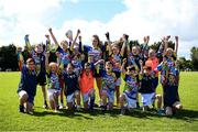 23 May 2022; Meath footballer Emma Duggan with Skyrne GFC underage stars at the launch of the Kellogg’s GAA Cúl Camps on-pack competition. Follow in the footsteps of Skryne GFC and your GAA club could win up to €25,000 in the Kellogg’s GAA Cúl Camps on-pack competition. To nominate your GAA club today, all that is required is to purchase a promotional box of Kellogg’s Corn Flakes, Rice Krispies or Bran Flakes. Using a unique on pack code, log on to kelloggsculcamps.gaa.ie/competition and nominate your club of choice. Photo by Stephen McCarthy/Sportsfile