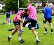 23 May 2022; Rónan Kelleher and Scott Penny during Leinster Rugby squad trainingat UCD in Dublin. Photo by Harry Murphy/Sportsfile