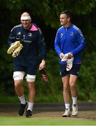 23 May 2022; Rhys Ruddock and Jonathan Sexton during Leinster Rugby squad trainingat UCD in Dublin. Photo by Harry Murphy/Sportsfile