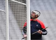 21 May 2022; Louth goalkeeper Ruairí Morrissey during the Lory Meagher Cup Final match between Longford and Louth at Croke Park in Dublin. Photo by Piaras Ó Mídheach/Sportsfile