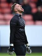 23 May 2022; Bohemians goalkeeper James Talbot during the warm-up before the SSE Airtricity League Premier Division match between St Patrick's Athletic and Bohemians at Richmond Park in Dublin. Photo by Piaras Ó Mídheach/Sportsfile