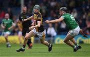 22 May 2022; Ian Byrne of Kilkenny in action against Ethan Hurley of Limerick during the oneills.com GAA Hurling All-Ireland U20 Championship Final match between Kilkenny and Limerick at FBD Semple Stadium in Thurles, Tipperary. Photo by Piaras Ó Mídheach/Sportsfile