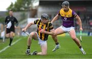 21 May 2022; Conor Delaney of Kilkenny in action against Conor McDonald of Wexford during the Leinster GAA Hurling Senior Championship Round 5 match between Kilkenny and Wexford at UPMC Nowlan Park in Kilkenny. Photo by Stephen McCarthy/Sportsfile