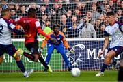 23 May 2022; St Patrick's Athletic goalkeeper Joseph Anang during the SSE Airtricity League Premier Division match between St Patrick's Athletic and Bohemians at Richmond Park in Dublin. Photo by Piaras Ó Mídheach/Sportsfile