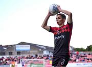 23 May 2022; Tyreke Wilson of Bohemians prepares to take a throw-in during the SSE Airtricity League Premier Division match between St Patrick's Athletic and Bohemians at Richmond Park in Dublin. Photo by Piaras Ó Mídheach/Sportsfile