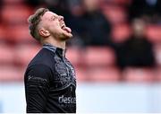 23 May 2022; Bohemians goalkeeper James Talbot during the warm-up before the SSE Airtricity League Premier Division match between St Patrick's Athletic and Bohemians at Richmond Park in Dublin. Photo by Piaras Ó Mídheach/Sportsfile