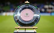 21 May 2022; A view of the Irish Shield, presented to the best irish team at the end of the URC season, after the United Rugby Championship match between Leinster and Munster at Aviva Stadium in Dublin. Photo by Brendan Moran/Sportsfile