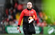 6 May 2022; Kevin Farrell, Derry City academy strength & conditioning coach, before the SSE Airtricity League Premier Division match between Derry City and Bohemians at The Ryan McBride Brandywell Stadium in Derry. Photo by Stephen McCarthy/Sportsfile