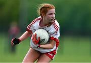 22 May 2022; Erin McGinn of Tyrone during the 2022 All-Ireland U14 Silver Final between Tyrone and Waterford at the GAA National Games Development Centre in Abbotstown, Dublin. Photo by Ben McShane/Sportsfile