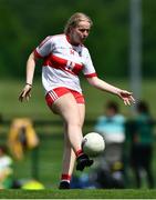 22 May 2022; Megan Brown of Derry during the 2022 All-Ireland U14 Bronze Final between Derry and Offaly at the GAA National Games Development Centre in Abbotstown, Dublin. Photo by Ben McShane/Sportsfile