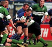 28 August 1998. Alan McGowan of Leinster makes his way through the Connacht defence during the Interprovincial Rugby Championship match between Leinster and Connacht at Donnybrook in Dublin. Photo by Brendan Moran/Sportsfile