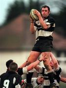 19 December 1998: Anthony Briscoe of Malone takes the ball in the lineout during the AIB All Ireland League Division 2 match between Old Belvedere and Malone at Anglesea Road in Dublin. Photo by Ray McManus/Sportsfile