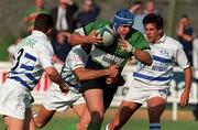 7 October 1998; Barry Gavin of Connacht in action against Cedric Lacraberie, left, Jerome Miquel, centre, and Bruno Casteilduring of Perigueux Dordogne during the European Shield match between Connacht and Perigueux Dordogne at The Sportsground in Galway. Photo by Matt Browne/Sportsfile