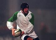 1st December 1998: David Humphreys of Ireland during the International Rugby match between Ireland A and South Africa at Ravenhill Park in Belfast. Photo by Matt Browne/Sportsfile