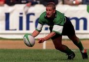 15 August 1998; Diarmuid Reddan of Connacht during the Guinness Interprovincial Rugby Championship match between Connacht and Munster at the Sportsground in Galway. Photo by David Maher/Sportsfile