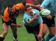 5 December 1998: Diarmuid Reddan of Galwegians in action against Stephen McIvor of  Buccaneers during the AIB Rugby League Division 1 match between Galwegians and Buccaneers at Dubarry Park in Athlone. Photo by Matt Browne/Sportsfile