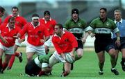 15 August 1998; Dominic Crotty Munster breaks away from the Connacht pack during the Guinness Interprovincial Rugby Championship match between Connacht and Munster at the Sportsground in Galway. Photo by David Maher/Sportsfile