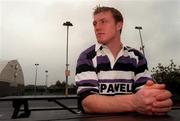 13 October 1998; Eric Miller poses for a portrait after signing for Terenure RFC at Terenure RFC in Dublin. Photo by Brendan Moran/Sportsfile