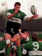 7 November 1998: Jimmy Duffy of Connacht during the European Shield match between Connacht and Racing Club at Sportsground in Galway. Photo by Matt Browne/Sportsfile
