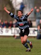 18 April 1998: John Lacey of Shannon celebrates after the AIB All Ireland League Semi-Final match between  Shannon and St Mary's College at Thomond Park in Limerick. Photo by Matt Browne/Sportsfile