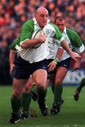 28 November 1998; Keith Wood of Ireland during a International Friendly Match between Ireland and South Africa at Landsdowne Road in Dublin. Photo by Brendan Moran/Sportsfile