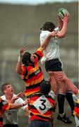 5 December 1998; Ken Murphy of Cork Constitution wins this lineout ahead of Gabriel Fulcher of Lansdowne during the AIB All Ireland League Division 1 match between Lansdowne and Cork Constitution at Lansdowne Road in Dublin. Photo by Brendan Moran/Sportsfile