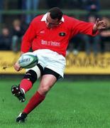 26 September 1998: Michael Lynch of Munster during the Heineken Cup Round 2 Pool B match between Munster and Neath at Musgrave Park in Cork. Photo by Matt Browne/Sportsfile