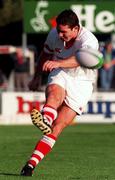 14 August 1998, Simon Mason of Ulster during the Guinness Interprovincal Rugby Championship match between Leinster and Ulster at Donnybrook in Dublin. Photo by Matt Browne/Sportsfile