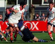14 August 1998, Tony McWhirter of Ulster in action against David O'Mahony of Leinster during the Guinness Interprovincal Rugby Championship match between Leinster and Ulster at Donnybrook in Dublin. Photo by Matt Browne/Sportsfile