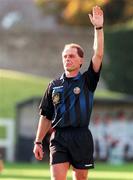 25 October 1998; Referee Pat Whelan Harp Lager National League Premier Division match betweeen UCD and Derry City at Belfield Park in Dublin. Photo by Ray Lohan/Sportsfile