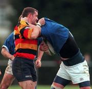 12 December 1998: Peter Smyth of St Mary's Ciollege in action against David O'Mahony Lansdowne during the AIB All Ireland league division 1 match between St Mary's College v Lansdowne at Templeville Road in Dublin. Photo by Brendan Moran/Sportsfile