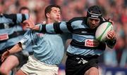 25th April 1998; Rhys Ellison of Shannon and Barry Everitt of Garryowen during the AIB All-Ireland League Division 1 Final match between Garryowen and Shannon at Lansdowne Road in Dublin. Photo by Matt Browne/Sportsfile