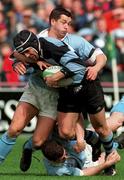25th April 1998; Rhys Ellison of Shannon in action against Barry Everitt and Killian Keane of Garryowen during the AIB All-Ireland League Division 1 Final match between Garryowen and Shannon at Lansdowne Road in Dublin. Photo by Matt Browne/Sportsfile