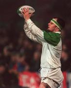 1st December 1998: Ross Nesdale of Ireland during the International Rugby match between Ireland A and South Africa at Ravenhill Park in Belfast. Photo by Matt Browne/Sportsfile