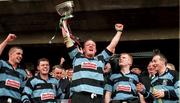 25 April 1998; Mick Galwey of Shannon celebrates with the cup after winning the AIB All-Ireland League Final match between Garryowen and Shannon at Lansdowne Road in Dublin. Photo by Ray McManus/Sportsfile