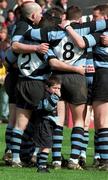 25 April 1998; Shannon mascot, Jason Finn, aged 4 ahead of the AIB All-Ireland League Final match between Garryowen and Shannon at Lansdowne Road in Dublin. Photo by Ray McManus/Sportsfile