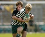 8 May 2004; Cian McNaughton, Greystones, is tackled by Simon Devoy, Ards. AIB All-Ireland League 2003-2004, Division 3 Final, Greystones v Ards, Lansdowne Road, Dublin. Picture credit; Matt Browne / SPORTSFILE