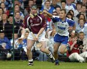 9 May 2004; Eugene Cloonan, Galway, in action against Eoin McGrath, Waterford. Allianz Hurling League Final, Division 1, Galway v Waterford, Gaelic Grounds, Limerick. Picture credit; Brendan Moran / SPORTSFILE