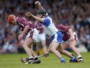9 May 2004; Fergal Healy, right, Galway, in action against his team-mate Ollie Canning and Waterford's Dave Bennett. Allianz Hurling League Final, Division 1, Galway v Waterford, Gaelic Grounds, Limerick. Picture credit; Ray McManus / SPORTSFILE