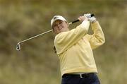 11 May 2004; Martina Gillen, Beaverstown Golf Club, watches her tee shot at the 16th during the Lancome Irish Ladies Close Championship. The Island, Donabate, Co. Dublin. Picture credit; Matt Browne / SPORTSFILE