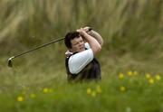 13 May 2004; Mary Sheehy from Tralee plays from the rough onto the first fairway during the Lancome Irish Ladies Close Championship. The Island, Donabate, Co. Dublin. Picture credit; Matt Browne / SPORTSFILE