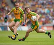 4 August 2013; Donegal forwards Neill Gallagher, left, and Patrick McBrearty. GAA Football All-Ireland Senior Championship, Quarter-Final, Mayo v Donegal, Croke Park, Dublin. Picture credit: Ray McManus / SPORTSFILE