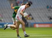 4 August 2013; Conor McKenna, Tyrone, in action against David Foran, Kerry. Electric Ireland GAA Football All-Ireland Minor Championship, Quarter-Final, Kerry v Tyrone, Croke Park, Dublin. Picture credit: Ray McManus / SPORTSFILE