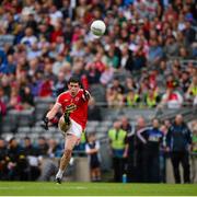 3 August 2013; Tyrone's Sean Cavanagh scores a point, from a free, in the 68th minute. GAA Football All-Ireland Senior Championship, Quarter-Final, Monaghan v Tyrone, Croke Park, Dublin. Picture credit: Ray McManus / SPORTSFILE