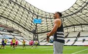 27 May 2022; James Lowe looks on during the Leinster Rugby Captain's Run at the Stade Velodrome in Marseille, France. Photo by Harry Murphy/Sportsfile