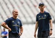 27 May 2022; Senior coach Stuart Lancaster and head coach Leo Cullen during the Leinster Rugby Captain's Run at the Stade Velodrome in Marseille, France. Photo by Harry Murphy/Sportsfile