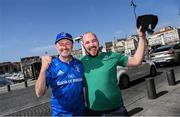 27 May 2022; Leinster supporters Marcus and Myles Collier pictured in Marseille ahead of their side's Heineken Champions Cup Final at Stade Velodrome in Marseille, France. Photo by Harry Murphy/Sportsfile